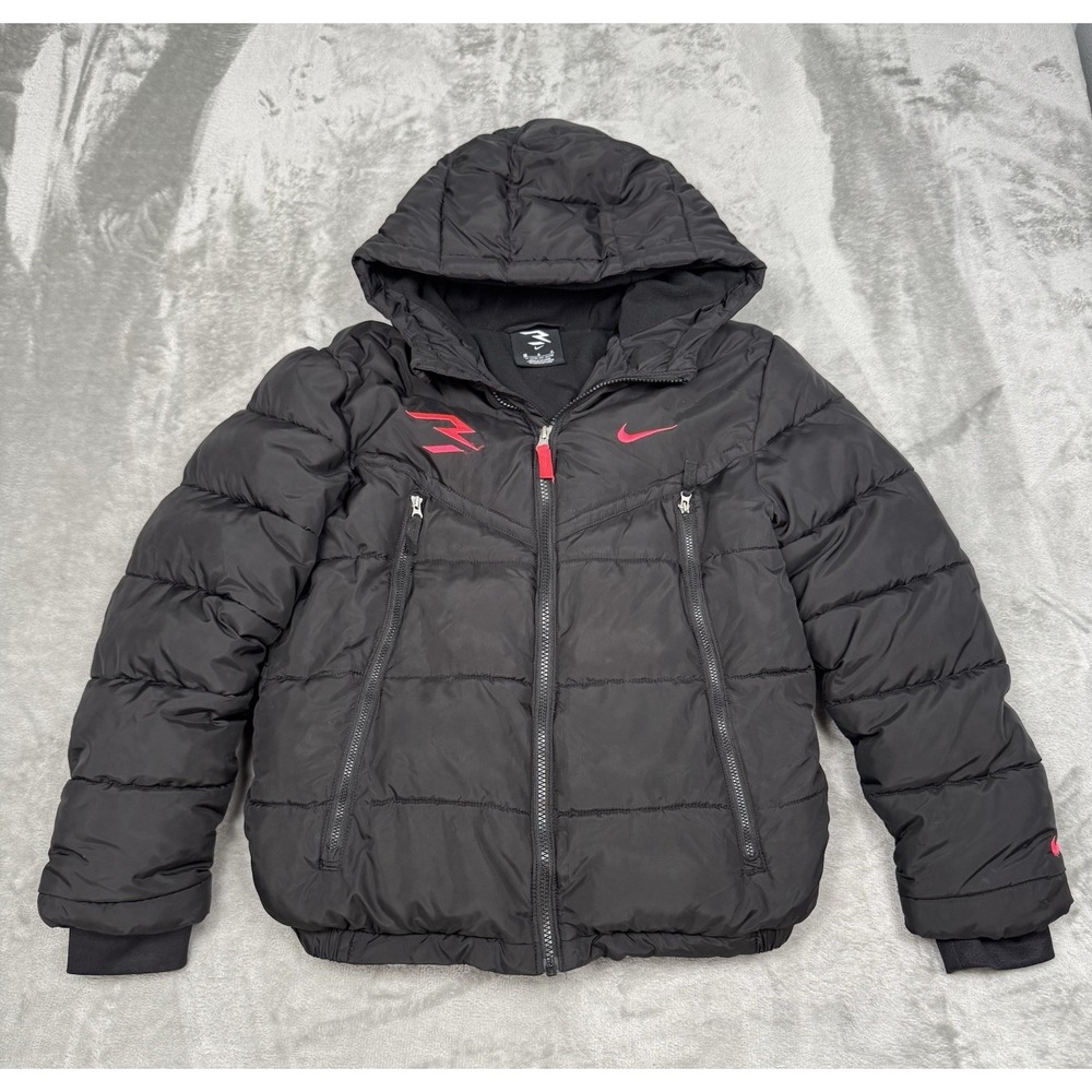 Nike Jacket Girls Large Black Insulated Puffer Jacket 3Brand Russell Wilson Coat